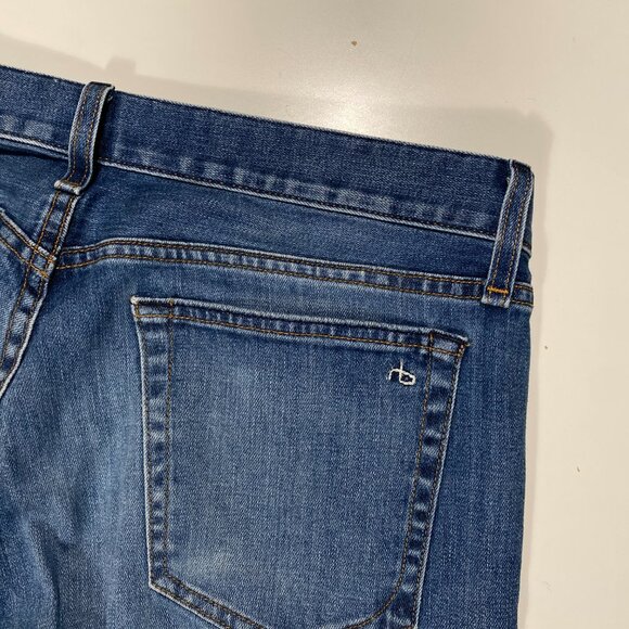 Rag & Bone Fit 2 Slim Fit "Throop" Button Fly Jeans Made in USA men's size 33x31 - Picture 9 of 12